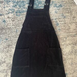 Topshop Black Corduroy Dress